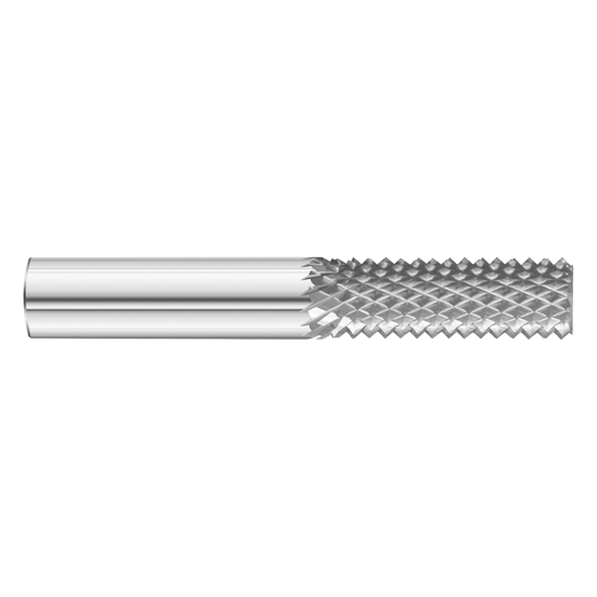 Fullerton Tool 26501 | 1/2" Diameter 1" Length of Cut Burr End Diamond Pattern Router